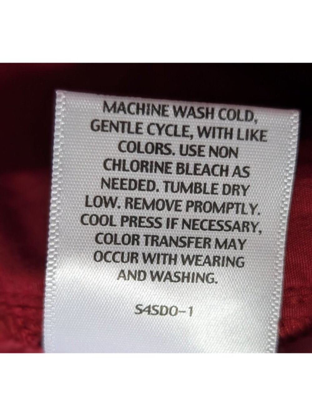 Eileen Fisher Organic Cotton Red Slim Ankle Jeans Sz 18 Eco-Friendly Stretch - Picture 15 of 15